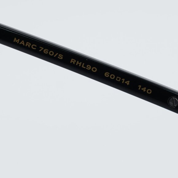 Marc Jacobs MARC 760/S 0RHL 9O Sunglasses Gold/Black Aviator Frame, Grey Lenses main image 6